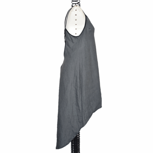 KENZA | STEEL BLUE | OPEN BACK MIDI DRESS