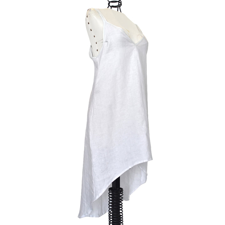 KENZA | WHITE | OPEN BACK MIDI DRESS