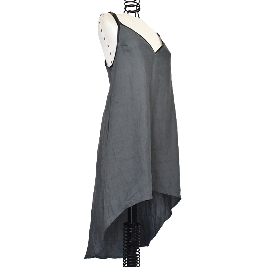 KENZA | STEEL BLUE | OPEN BACK MIDI DRESS