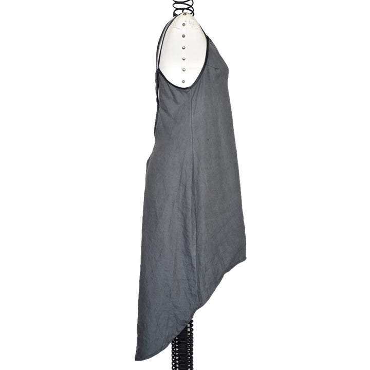 KENZA | STEEL BLUE | OPEN BACK MIDI DRESS