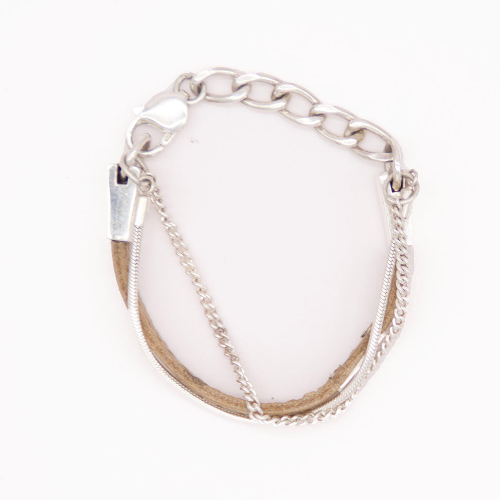 Kika Bracelet — Leather Stitch Detail