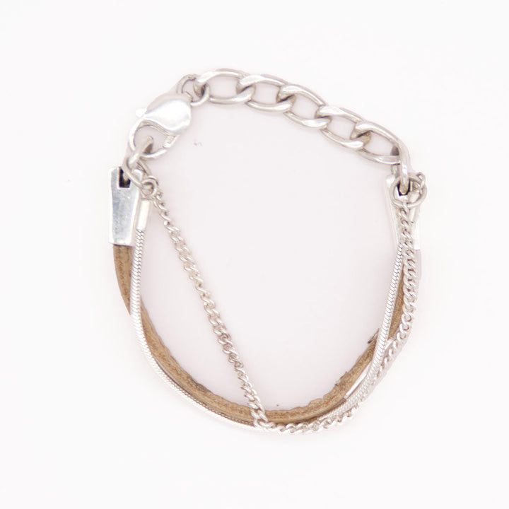 Kika Bracelet — Leather Stitch Detail