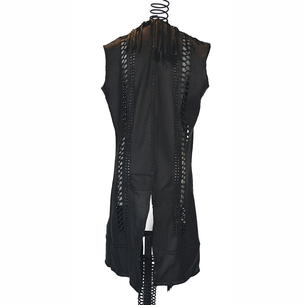 Empress Lexa | Leather Long Vest - Patricia Bos