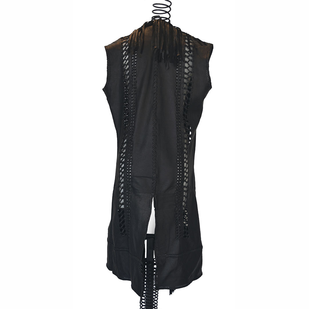 Empress Lexa | Leather Long Vest - Patricia Bos