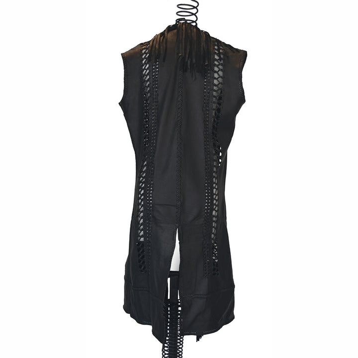 Empress Lexa | Leather Long Vest - Patricia Bos