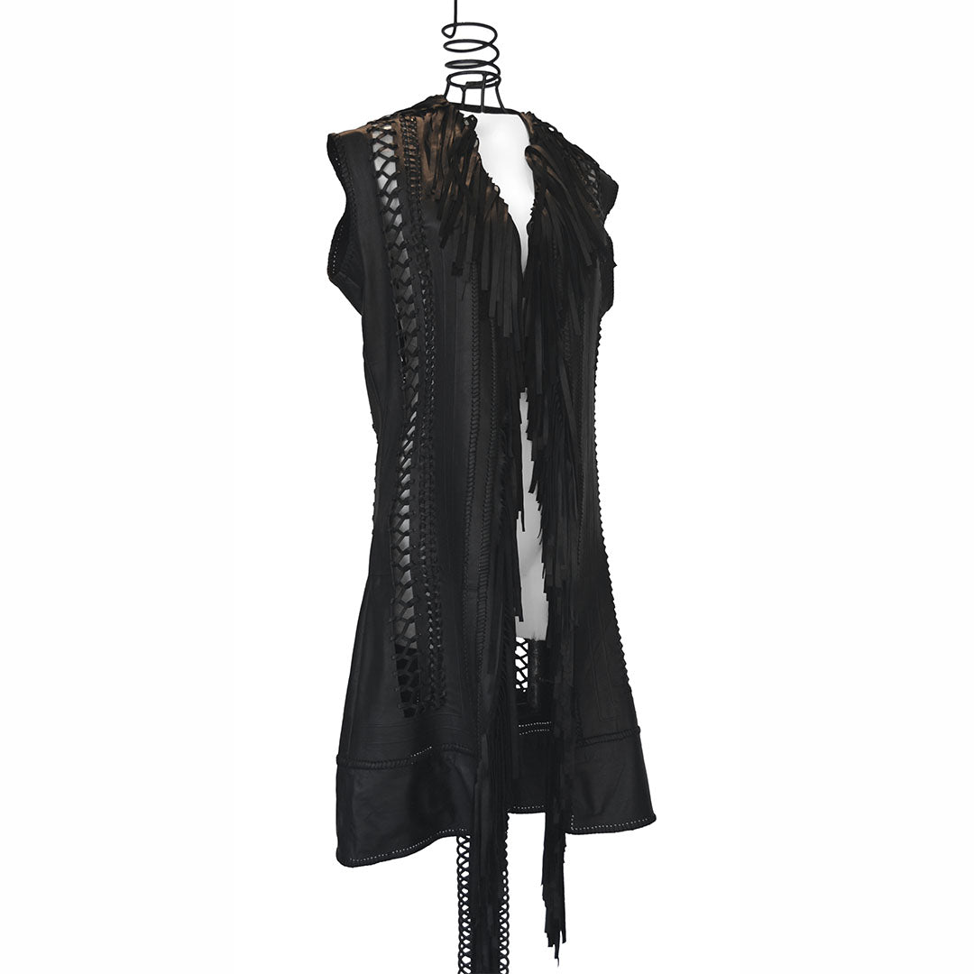 Empress Lexa | Leather Long Vest - Patricia Bos