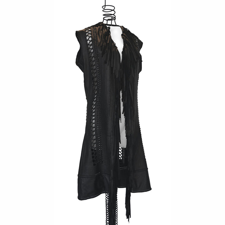 Empress Lexa | Leather Long Vest - Patricia Bos