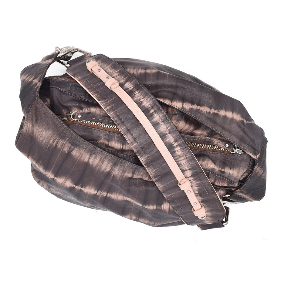 ZELDA | BATIK LEATHER | HALF MOON BAG